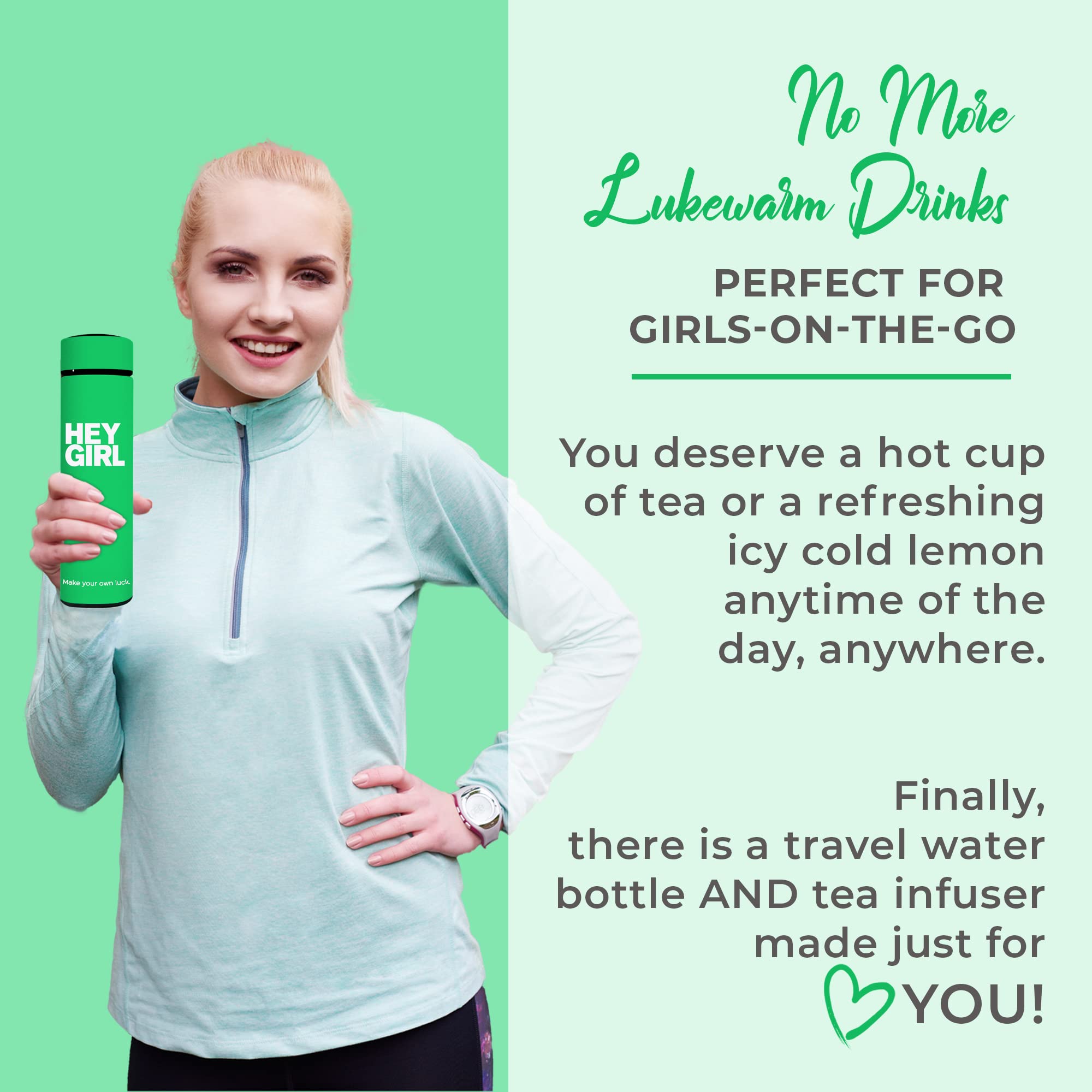 Infuser Bottle No Crystal Insulated Tumbler Tea Bags