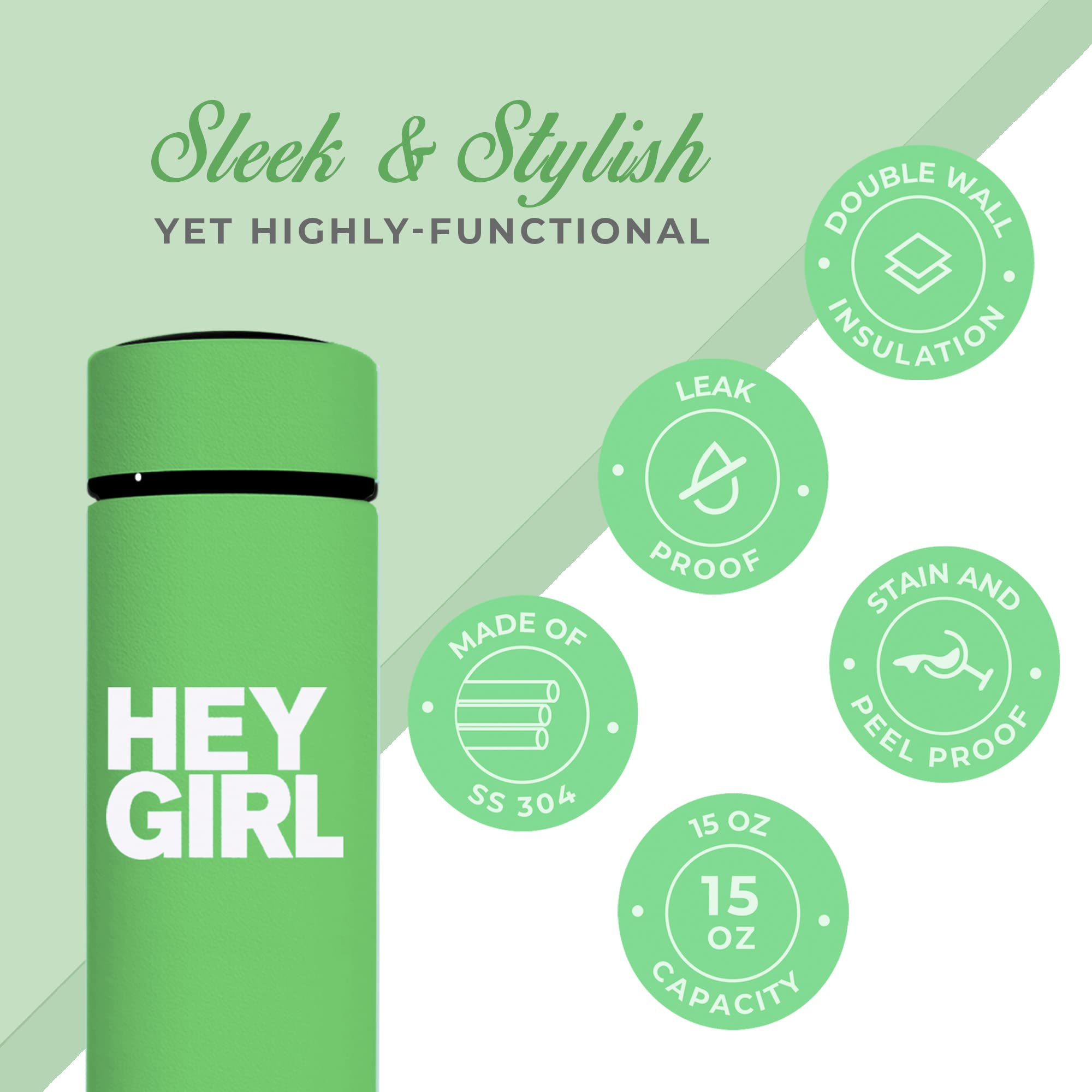 Infuser Bottle No Crystal Insulated Tumbler Tea Bags
