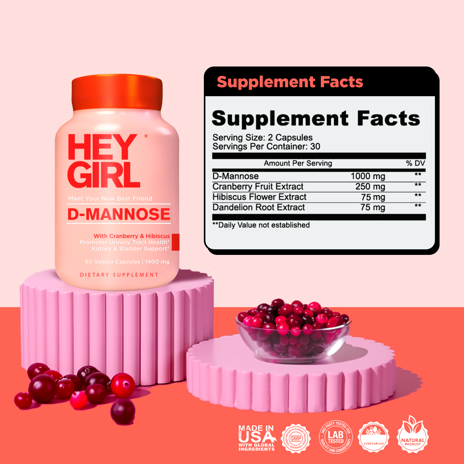 D-Mannose – Daily Urinary Tract Support & Bladder Comfort