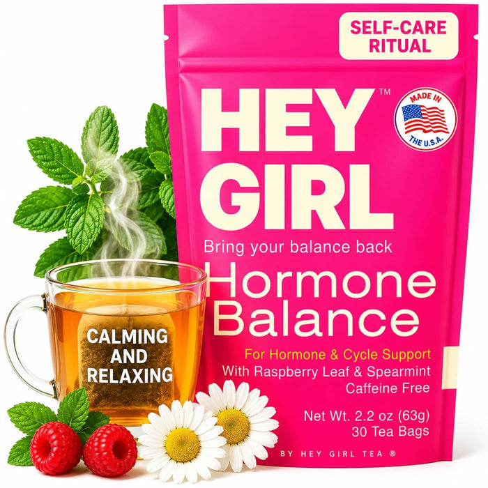 Hey Girl Hormone Balance Tea for Women, PMS & Cycle Support