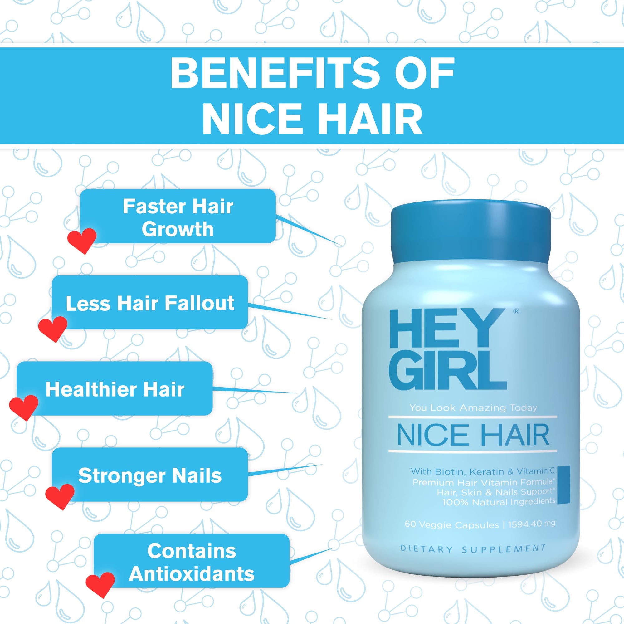 Hey Girl Nice Hair Support