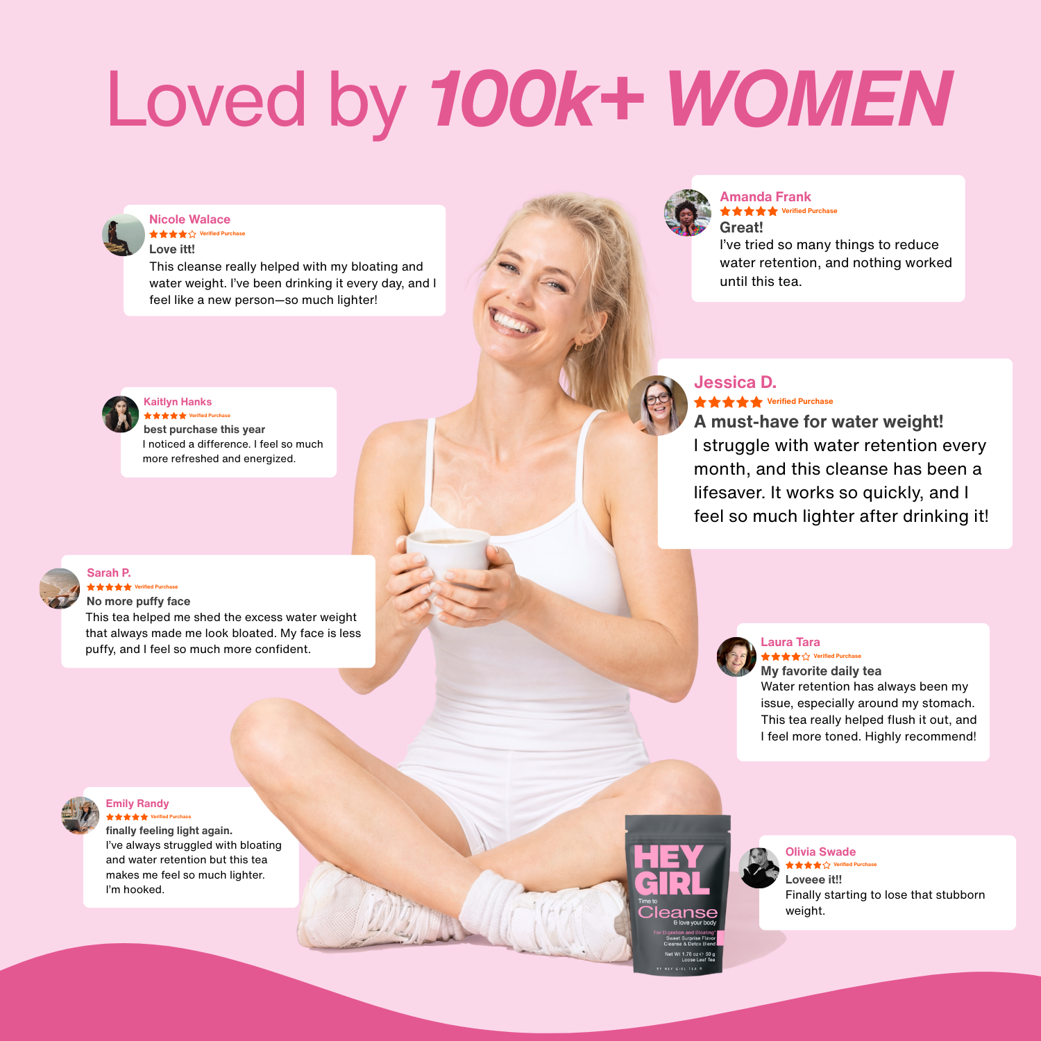 Water Retention Relief with Hey Girl Cleanse Tea