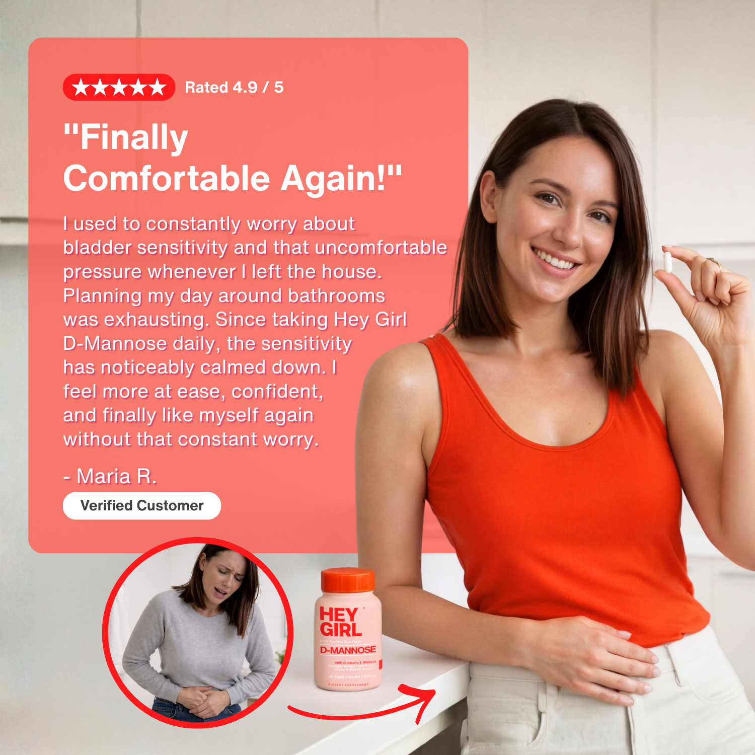 Women’s Bladder Sensitivity Support – D-Mannose Formula