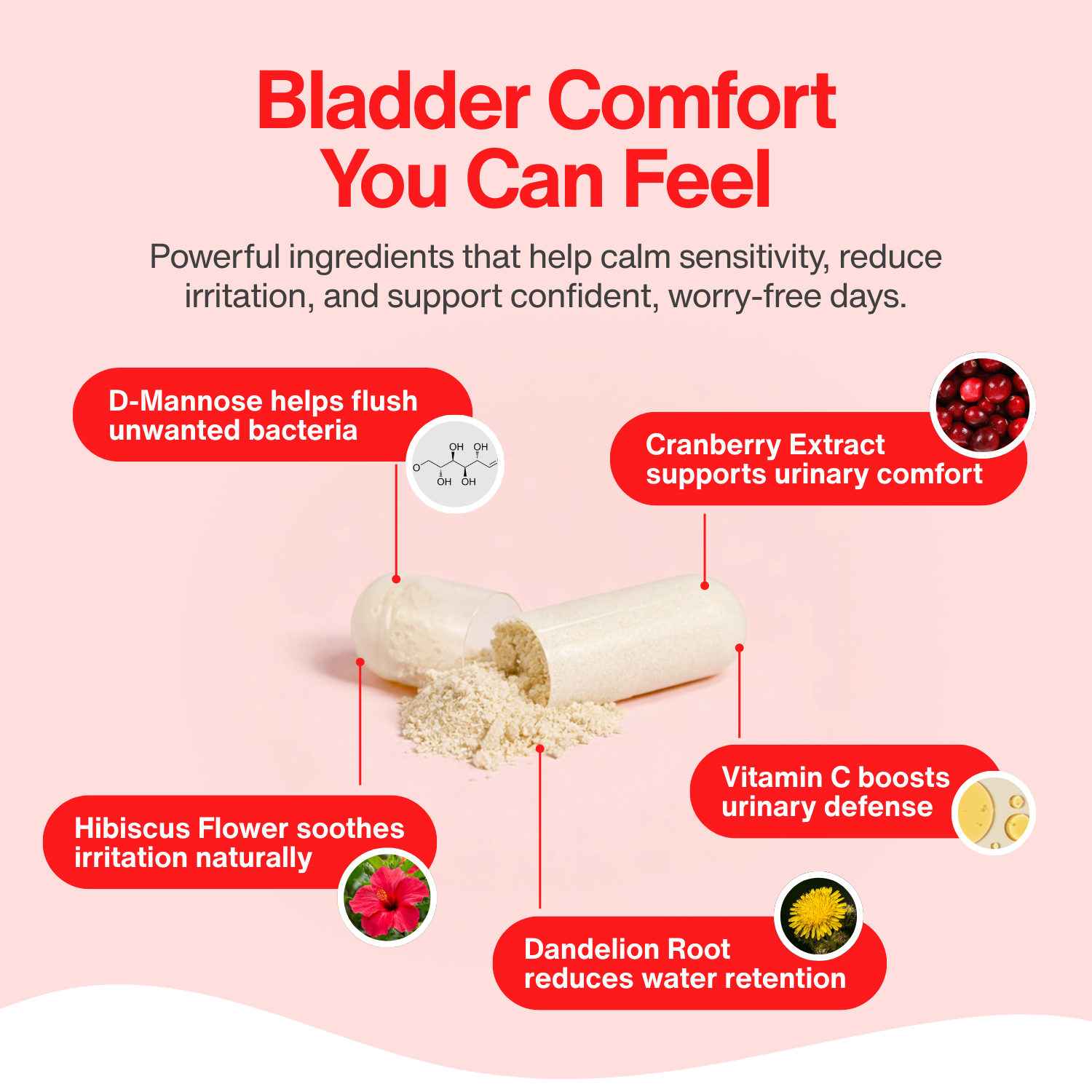 Women’s Bladder Sensitivity Support – D-Mannose Formula