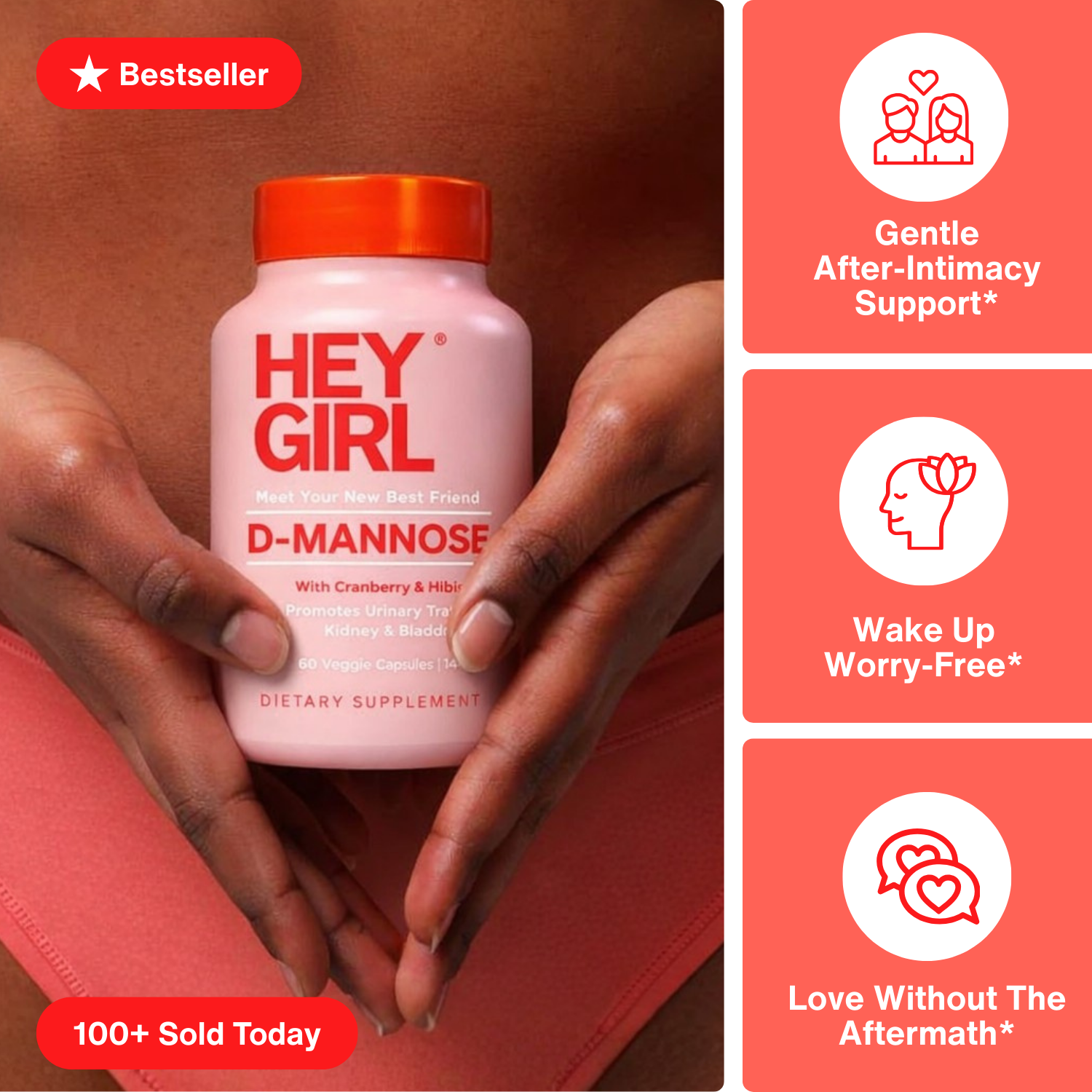Women’s Urinary Comfort After Intimacy D-Mannose Formula