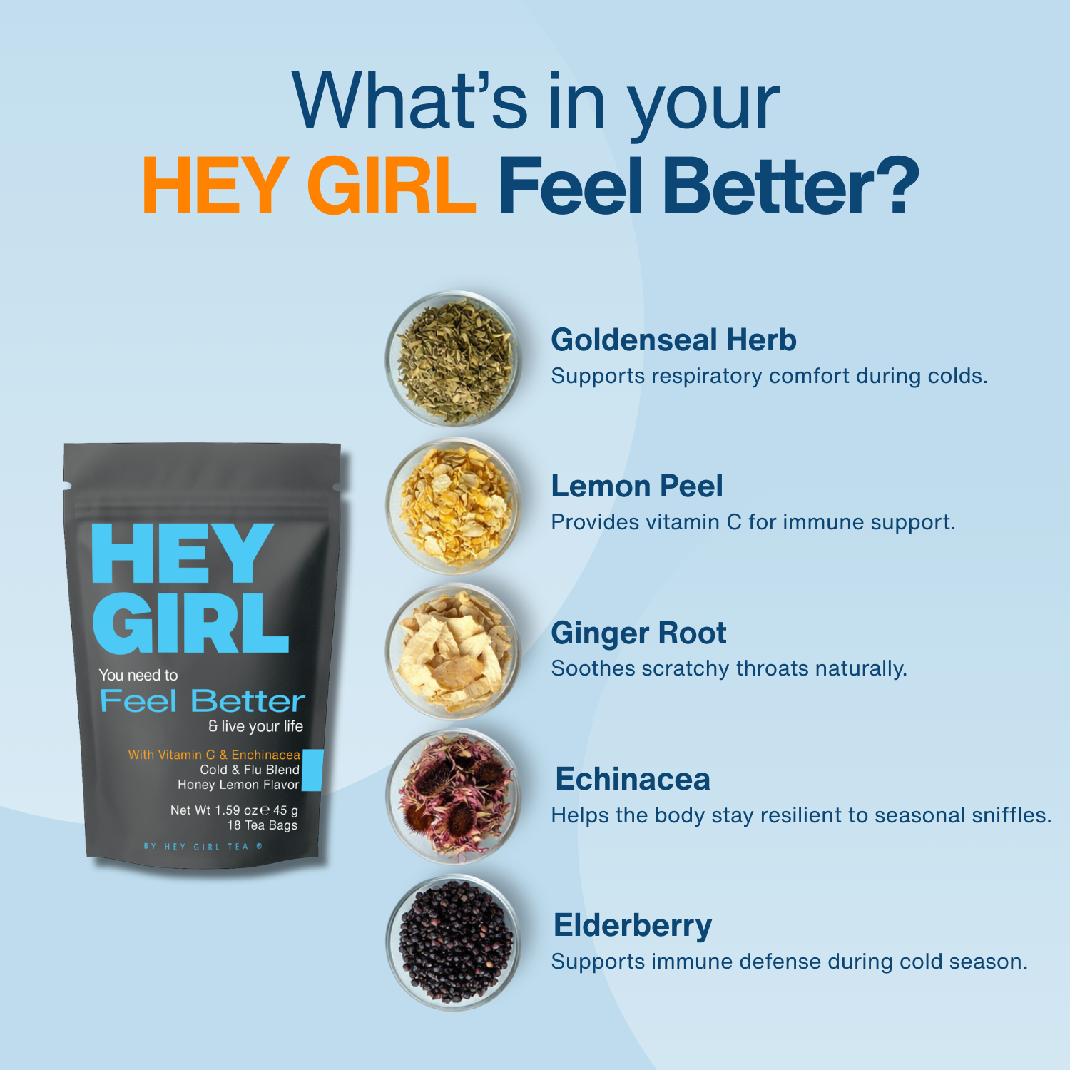 Feel Better Cold & Sore Throat Relief Tea