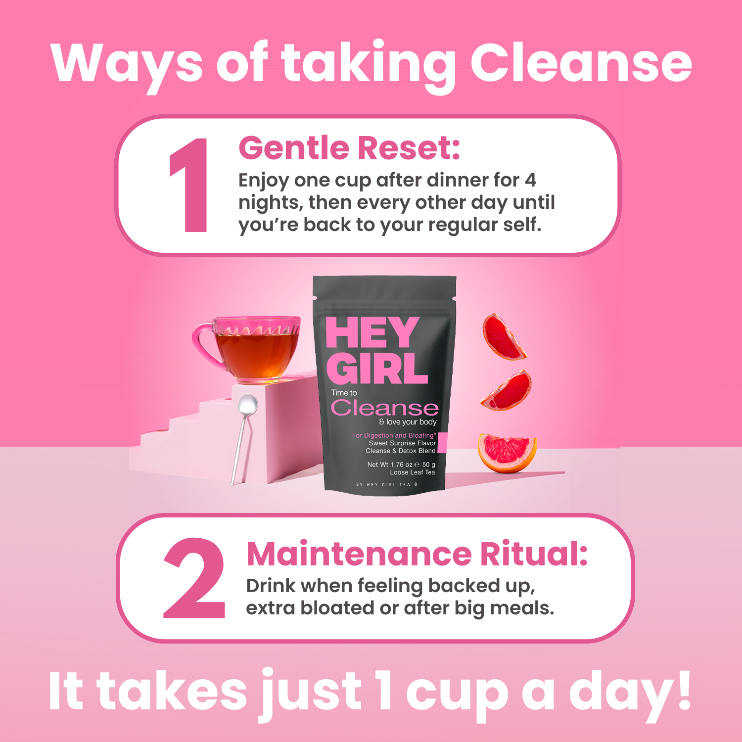 Cleanse Tea – Overnight Bloating Relief & Flat Tummy Support