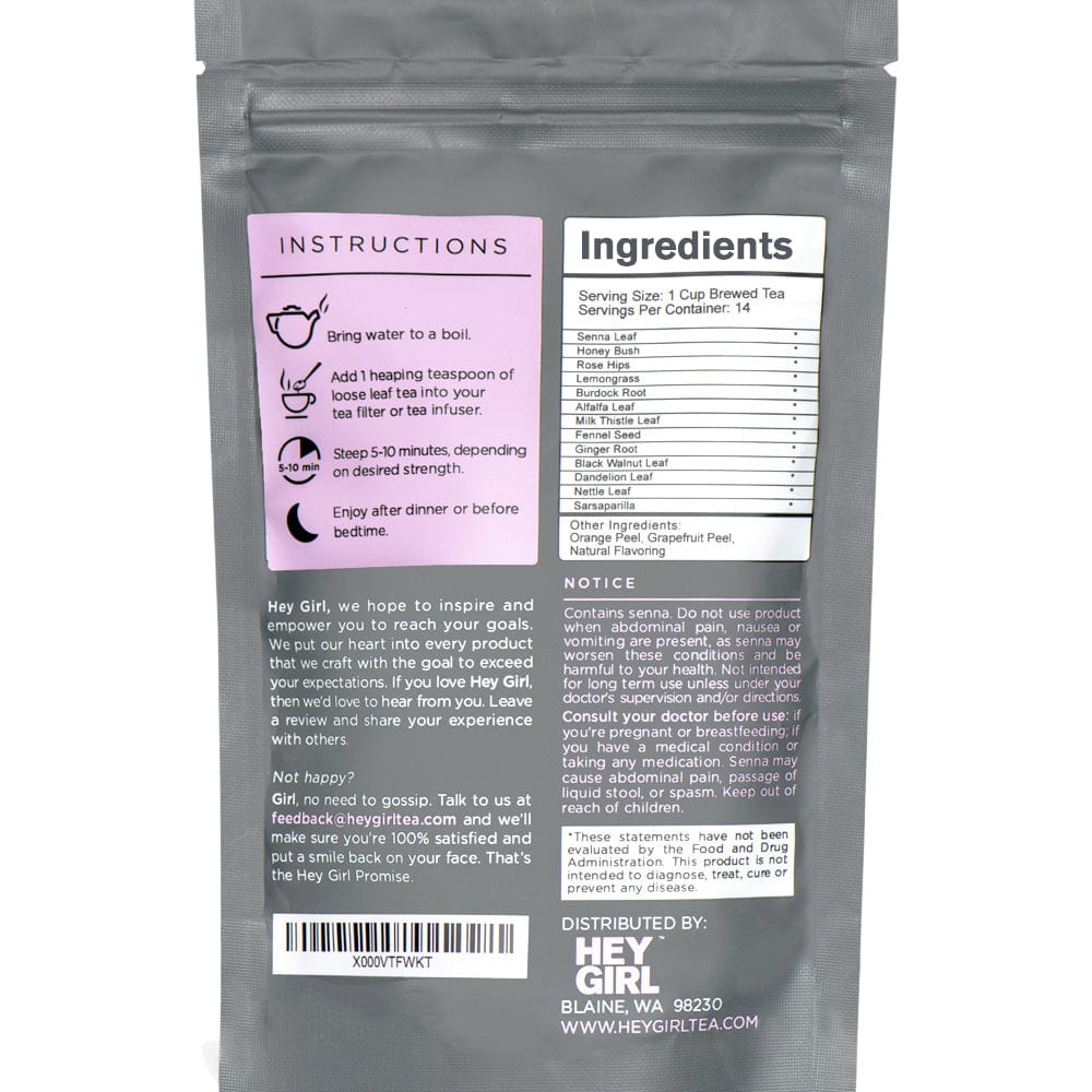  Hey Girl Tea Cleanse Blend Sweet Surprise Natural Laxative Detox Herbal Tea Senna